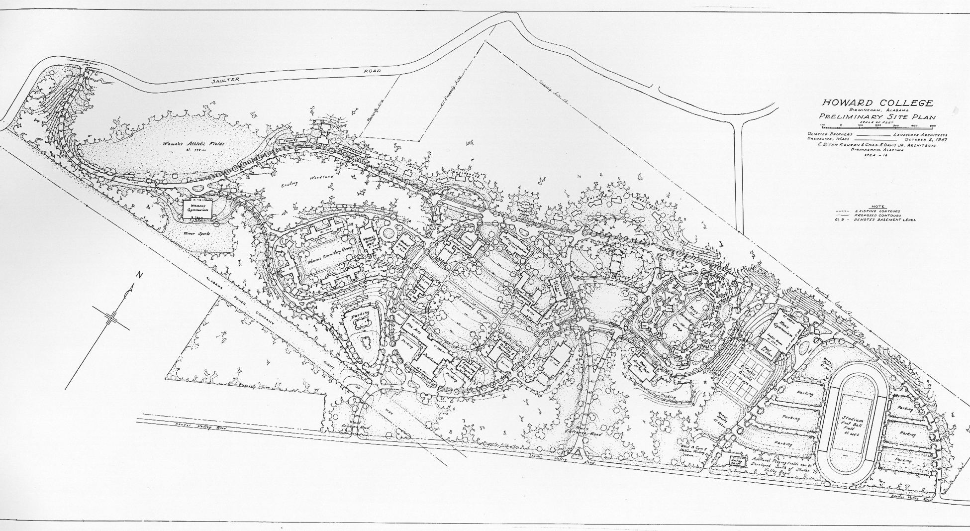 1947 site plan.